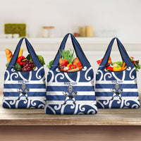 Auckland Custom Rugby New Zealand Grocery Bag Aotearoa Maori Pukana Tiki Mascot