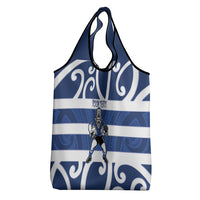 Auckland Custom Rugby New Zealand Grocery Bag Aotearoa Maori Pukana Tiki Mascot