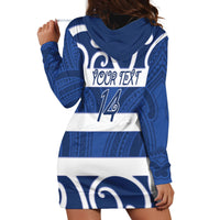 Auckland Custom Rugby New Zealand Hoodie Dress Aotearoa Maori Pukana Tiki Mascot