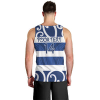 Auckland Custom Rugby New Zealand Men Tank Top Aotearoa Maori Pukana Tiki Mascot