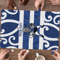 Auckland Custom Rugby New Zealand Puzzle Aotearoa Maori Pukana Tiki Mascot