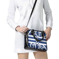 Auckland Custom Rugby New Zealand Shoulder Handbag Aotearoa Maori Pukana Tiki Mascot