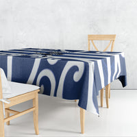 Auckland Custom Rugby New Zealand Tablecloth Aotearoa Maori Pukana Tiki Mascot