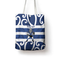Auckland Custom Rugby New Zealand Tote Bag Aotearoa Maori Pukana Tiki Mascot