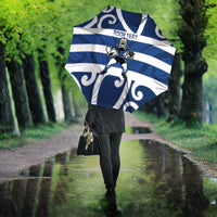 Auckland Custom Rugby New Zealand Umbrella Aotearoa Maori Pukana Tiki Mascot