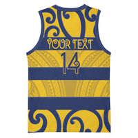 Bay of Plenty Custom Rugby New Zealand Basketball Jersey Aotearoa Maori Pukana Tiki Mascot