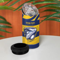 Bay of Plenty Custom Rugby New Zealand 4 in 1 Can Cooler Tumbler Aotearoa Maori Pukana Tiki Mascot