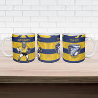 Bay of Plenty Custom Rugby New Zealand Ceramic Mug Aotearoa Maori Pukana Tiki Mascot
