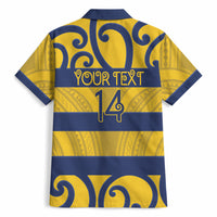 Bay of Plenty Custom Rugby New Zealand Hawaiian Shirt Aotearoa Maori Pukana Tiki Mascot