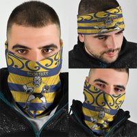 Bay of Plenty Custom Rugby New Zealand Neck Gaiter Aotearoa Maori Pukana Tiki Mascot