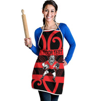 Canterbury Custom Rugby New Zealand Apron Aotearoa Maori Pukana Tiki Mascot