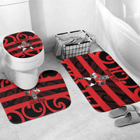 Canterbury Custom Rugby New Zealand Bathroom Set Aotearoa Maori Pukana Tiki Mascot