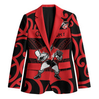 Canterbury Custom Rugby New Zealand Blazer Aotearoa Maori Pukana Tiki Mascot