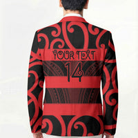 Canterbury Custom Rugby New Zealand Blazer Aotearoa Maori Pukana Tiki Mascot
