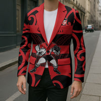 Canterbury Custom Rugby New Zealand Blazer Aotearoa Maori Pukana Tiki Mascot