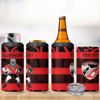Canterbury Custom Rugby New Zealand 4 in 1 Can Cooler Tumbler Aotearoa Maori Pukana Tiki Mascot