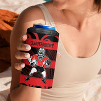 Canterbury Custom Rugby New Zealand 4 in 1 Can Cooler Tumbler Aotearoa Maori Pukana Tiki Mascot