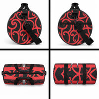 Canterbury Custom Rugby New Zealand Duffle Bag Aotearoa Maori Pukana Tiki Mascot