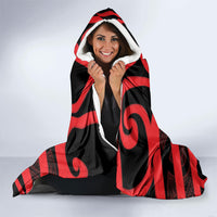 Canterbury Custom Rugby New Zealand Hooded Blanket Aotearoa Maori Pukana Tiki Mascot