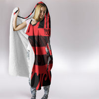Canterbury Custom Rugby New Zealand Hooded Blanket Aotearoa Maori Pukana Tiki Mascot