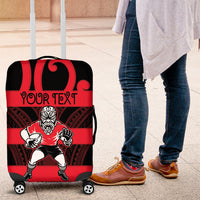 Canterbury Custom Rugby New Zealand Luggage Cover Aotearoa Maori Pukana Tiki Mascot