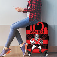 Canterbury Custom Rugby New Zealand Luggage Cover Aotearoa Maori Pukana Tiki Mascot