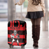 Canterbury Custom Rugby New Zealand Luggage Cover Aotearoa Maori Pukana Tiki Mascot