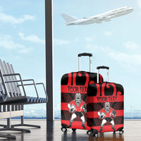 Canterbury Custom Rugby New Zealand Luggage Cover Aotearoa Maori Pukana Tiki Mascot