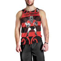 Canterbury Custom Rugby New Zealand Men Tank Top Aotearoa Maori Pukana Tiki Mascot
