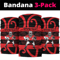 Canterbury Custom Rugby New Zealand Neck Gaiter Aotearoa Maori Pukana Tiki Mascot