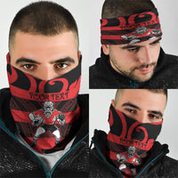 Canterbury Custom Rugby New Zealand Neck Gaiter Aotearoa Maori Pukana Tiki Mascot