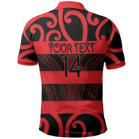 Canterbury Custom Rugby New Zealand Polo Shirt Aotearoa Maori Pukana Tiki Mascot