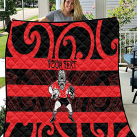 Canterbury Custom Rugby New Zealand Quilt Aotearoa Maori Pukana Tiki Mascot