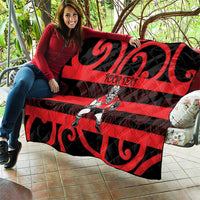 Canterbury Custom Rugby New Zealand Quilt Aotearoa Maori Pukana Tiki Mascot