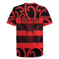 Canterbury Custom Rugby New Zealand Rugby Jersey Aotearoa Maori Pukana Tiki Mascot