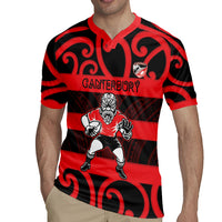 Canterbury Custom Rugby New Zealand Rugby Jersey Aotearoa Maori Pukana Tiki Mascot
