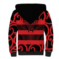 Canterbury Custom Rugby New Zealand Sherpa Hoodie Aotearoa Maori Pukana Tiki Mascot