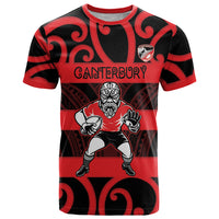 Canterbury Custom Rugby New Zealand T Shirt Aotearoa Maori Pukana Tiki Mascot