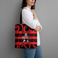 Canterbury Custom Rugby New Zealand Tote Bag Aotearoa Maori Pukana Tiki Mascot