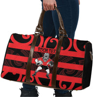 Canterbury Custom Rugby New Zealand Travel Bag Aotearoa Maori Pukana Tiki Mascot