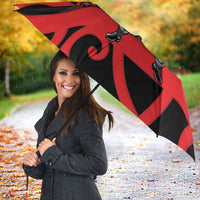 Canterbury Custom Rugby New Zealand Umbrella Aotearoa Maori Pukana Tiki Mascot