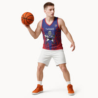 Tasman Custom Rugby New Zealand Basketball Jersey Aotearoa Maori Pukana Tiki Mascot