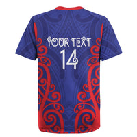 Tasman Custom Rugby New Zealand Rugby Jersey Aotearoa Maori Pukana Tiki Mascot
