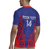 Tasman Custom Rugby New Zealand Rugby Jersey Aotearoa Maori Pukana Tiki Mascot