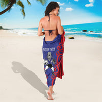 Tasman Custom Rugby New Zealand Sarong Aotearoa Maori Pukana Tiki Mascot
