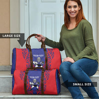 Tasman Custom Rugby New Zealand Travel Bag Aotearoa Maori Pukana Tiki Mascot