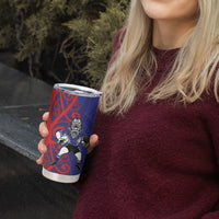 Tasman Custom Rugby New Zealand Tumbler Cup Aotearoa Maori Pukana Tiki Mascot