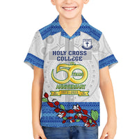 Fiji Holy Cross College Hawaiian Shirt Happy 50th Anniversary Fijian Tagimoucia Tapa Pattern LT14 - Polynesian Pride