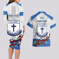 personalised-fiji-holy-cross-college-couples-matching-long-sleeve-bodycon-dress-and-hawaiian-shirt-happy-50th-anniversary-fijian-tagimoucia-tapa-pattern