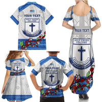 personalised-fiji-holy-cross-college-family-matching-summer-maxi-dress-and-hawaiian-shirt-happy-50th-anniversary-fijian-tagimoucia-tapa-pattern